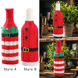 Maxbell Christmas Wine Bottle Cover Jacket Cute Multifunctional Christmas Decoration Style A