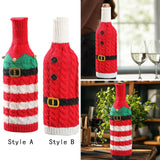 Maxbell Christmas Wine Bottle Cover Jacket Cute Multifunctional Christmas Decoration Style A