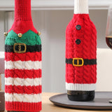 Maxbell Christmas Wine Bottle Cover Jacket Cute Multifunctional Christmas Decoration Style A