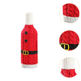Maxbell Christmas Wine Bottle Cover Jacket Cute Multifunctional Christmas Decoration Style B