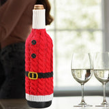 Maxbell Christmas Wine Bottle Cover Jacket Cute Multifunctional Christmas Decoration Style B