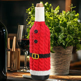 Maxbell Christmas Wine Bottle Cover Jacket Cute Multifunctional Christmas Decoration Style B