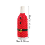 Maxbell Christmas Wine Bottle Cover Jacket Cute Multifunctional Christmas Decoration Style B