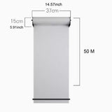 Maxbell Wall Mounted Paper Holder Wall Drawing Board for Craft Rooms Restaurant Home Black