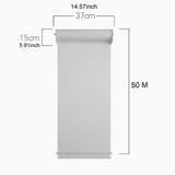 Maxbell Wall Mounted Paper Holder Wall Drawing Board for Craft Rooms Restaurant Home White