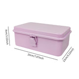 Maxbell Iron Storage Box Retro Style Note Organizer for Sticker Tools Crafts Storage Pink