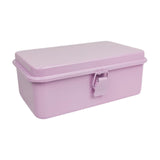 Maxbell Iron Storage Box Retro Style Note Organizer for Sticker Tools Crafts Storage Pink