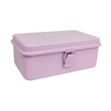 Maxbell Iron Storage Box Retro Style Note Organizer for Sticker Tools Crafts Storage Pink