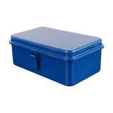 Maxbell Iron Storage Box Retro Style Note Organizer for Sticker Tools Crafts Storage Blue