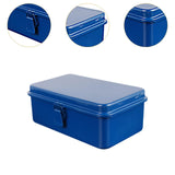 Maxbell Iron Storage Box Retro Style Note Organizer for Sticker Tools Crafts Storage Blue