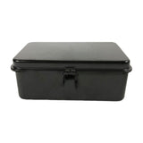 Maxbell Iron Storage Box Retro Style Note Organizer for Sticker Tools Crafts Storage Black