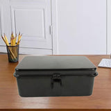 Maxbell Iron Storage Box Retro Style Note Organizer for Sticker Tools Crafts Storage Black