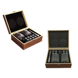 Maxbell Whiskey Stone Cube Glass Set Elegant Whiskey Glass Set for Birthday Men Party Curved Line cup