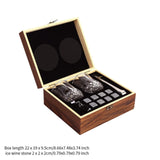 Maxbell Whiskey Stone Cube Glass Set Elegant Whiskey Glass Set for Birthday Men Party Curved Line cup