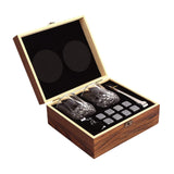Maxbell Whiskey Stone Cube Glass Set Elegant Whiskey Glass Set for Birthday Men Party Curved Line cup