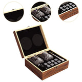 Maxbell Whiskey Stone Cube Glass Set Elegant Whiskey Glass Set for Birthday Men Party Curved Line cup