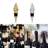 Maxbell Christmas Tree Wine Bottle Stopper Wine Gift for Wedding Kitchen Decor Party Golden