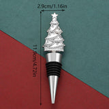 Maxbell Christmas Tree Wine Bottle Stopper Wine Gift for Wedding Kitchen Decor Party Golden