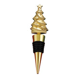 Maxbell Christmas Tree Wine Bottle Stopper Wine Gift for Wedding Kitchen Decor Party Golden