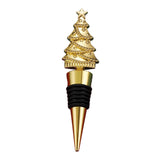 Maxbell Christmas Tree Wine Bottle Stopper Wine Gift for Wedding Kitchen Decor Party Golden