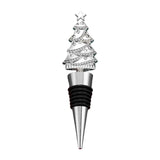 Maxbell Christmas Tree Wine Bottle Stopper Wine Gift for Wedding Kitchen Decor Party Silvery