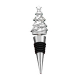 Maxbell Christmas Tree Wine Bottle Stopper Wine Gift for Wedding Kitchen Decor Party Silvery