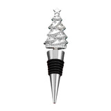 Maxbell Christmas Tree Wine Bottle Stopper Wine Gift for Wedding Kitchen Decor Party Silvery