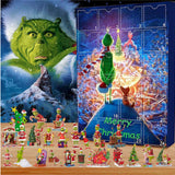 Maxbell 24 Pieces Christmas Calendar with Acrylic Hanging Doll Xmas Party Decoration Style A