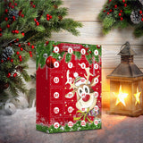 Maxbell 24 Pieces Christmas Calendar with Acrylic Hanging Doll Xmas Party Decoration Style C