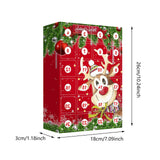 Maxbell 24 Pieces Christmas Calendar with Acrylic Hanging Doll Xmas Party Decoration Style C