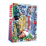 Maxbell 24 Pieces Christmas Calendar with Acrylic Hanging Doll Xmas Party Decoration Style D