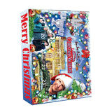 Maxbell 24 Pieces Christmas Calendar with Acrylic Hanging Doll Xmas Party Decoration Style D