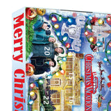 Maxbell 24 Pieces Christmas Calendar with Acrylic Hanging Doll Xmas Party Decoration Style D