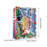Maxbell 24 Pieces Christmas Calendar with Acrylic Hanging Doll Xmas Party Decoration Style D