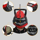 Maxbell Chainsaw Man Mask Headgear Hood Mask Home Supplies Festival Cosplay Costume