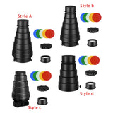 Maxbell Conical Optical Snoot Kit Easy to Install Portable Attachment Honeycomb Grid Style A