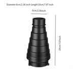 Maxbell Conical Optical Snoot Kit Easy to Install Portable Attachment Honeycomb Grid Style B