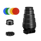 Maxbell Conical Optical Snoot Kit Easy to Install Portable Attachment Honeycomb Grid Style C
