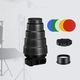 Maxbell Conical Optical Snoot Kit Easy to Install Portable Attachment Honeycomb Grid Style C
