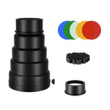 Maxbell Conical Optical Snoot Kit Easy to Install Portable Attachment Honeycomb Grid Style D