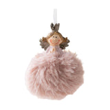 Maxbell Christmas Plush Angel Girl Hanging Decorations Ornament for Office Door Home Style A