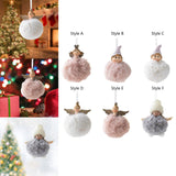 Maxbell Christmas Plush Angel Girl Hanging Decorations Ornament for Office Door Home Style A