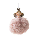 Maxbell Christmas Plush Angel Girl Hanging Decorations Ornament for Office Door Home Style A