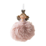 Maxbell Christmas Plush Angel Girl Hanging Decorations Ornament for Office Door Home Style A