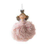 Maxbell Christmas Plush Angel Girl Hanging Decorations Ornament for Office Door Home Style A