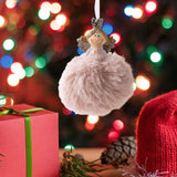 Maxbell Christmas Plush Angel Girl Hanging Decorations Ornament for Office Door Home Style A