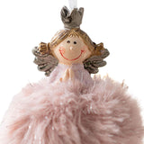 Maxbell Christmas Plush Angel Girl Hanging Decorations Ornament for Office Door Home Style A