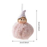 Maxbell Christmas Plush Angel Girl Hanging Decorations Ornament for Office Door Home Style B