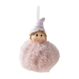 Maxbell Christmas Plush Angel Girl Hanging Decorations Ornament for Office Door Home Style B