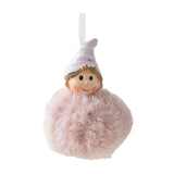 Maxbell Christmas Plush Angel Girl Hanging Decorations Ornament for Office Door Home Style B